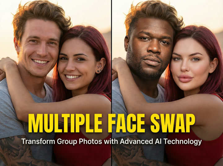 Multiple Face Swap: Transform Group Photos with Advanced AI Technology