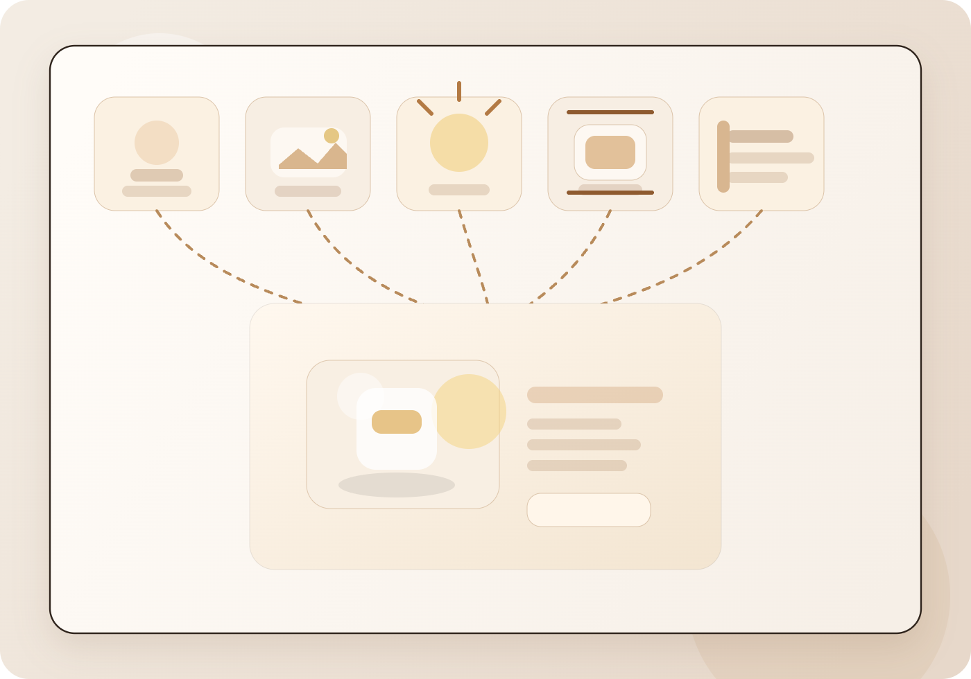 Estructura de prompt para Imagen 4 Ultra: sujeto, escena, luz, encuadre y espacio para texto se combinan en una imagen comercial limpia